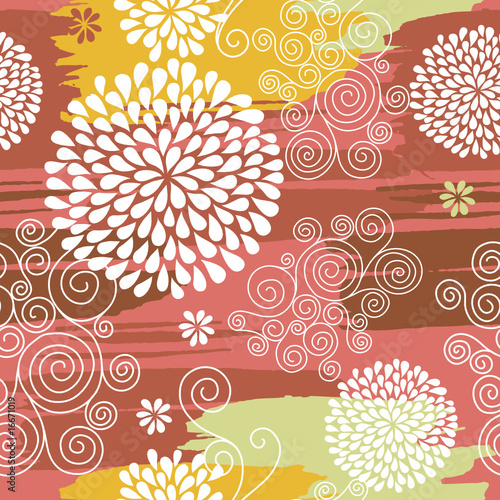 floral  pattern, seamless background