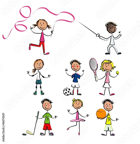 vecteur 7 enfant sport