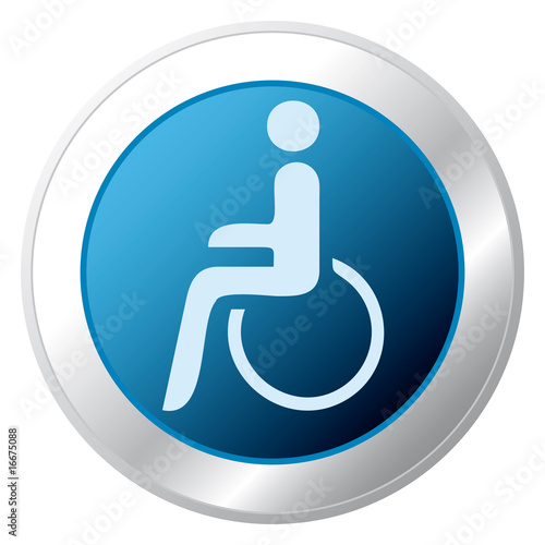 Handicapped Person Icon in Chrome photo