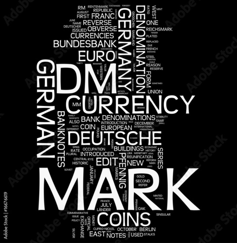 Deutsche Mark tag cloud