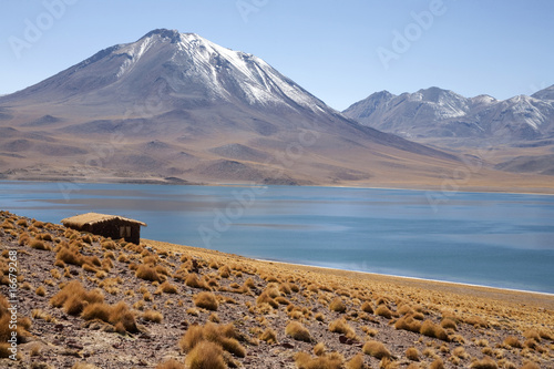 Lagunas Miscanti and Meniques in Atacama desert near Andes. photo