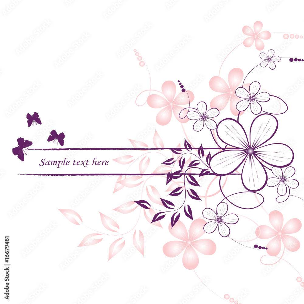 abstract floral background with place for your text abstract floral background with place for your text