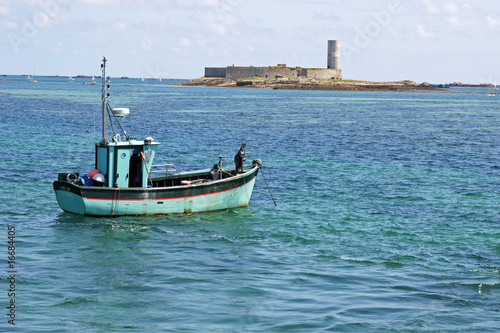 Paysage Fort cigogne bateau photo