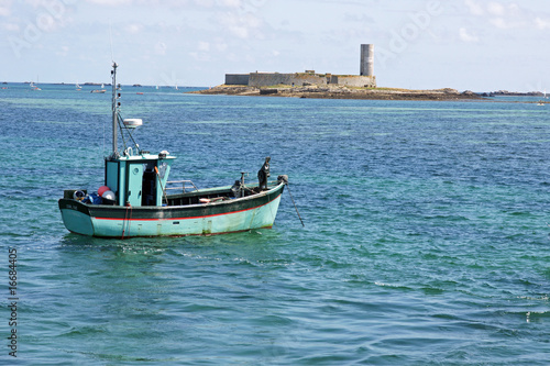 Paysage Fort cigogne bateau