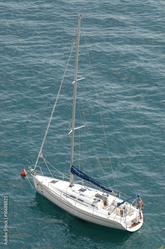 Yacht, top view