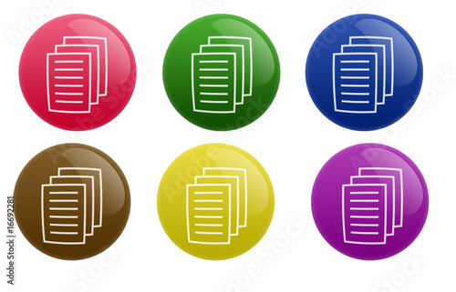 Glossy Document Button