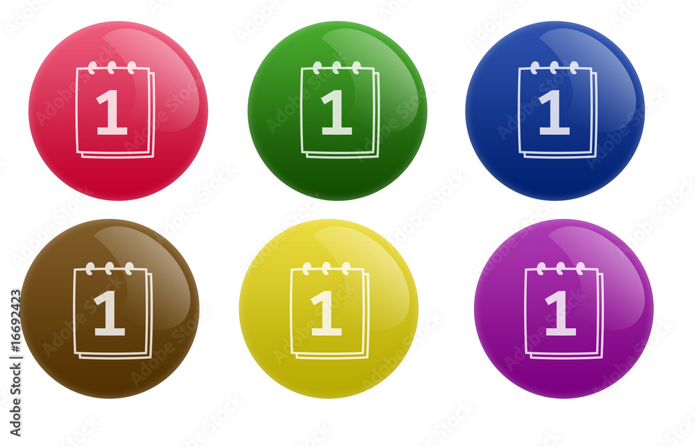 Glossy Calendar Button Glossy Calendar Button