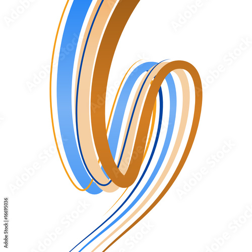 Abstract background with bent lines
