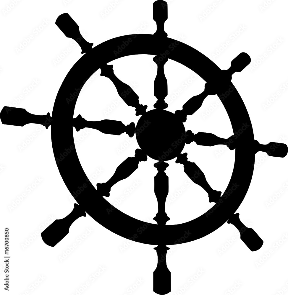 Helm Steering Wheel Vector 01 Stock Vector | Adobe Stock