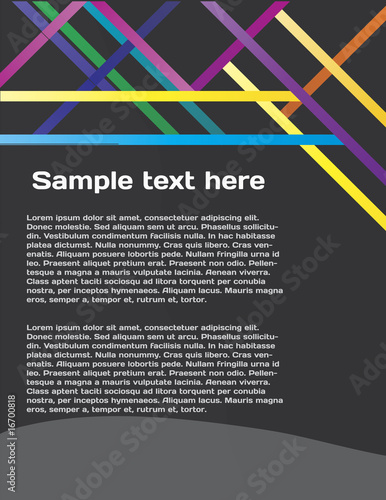 Striped background with space for text. Vector.