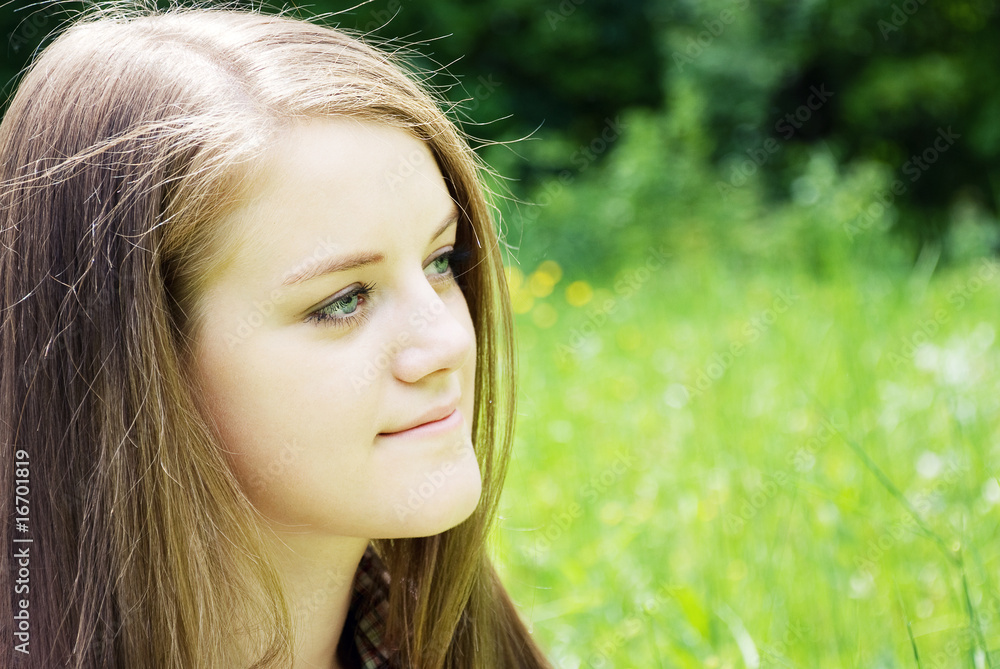 portrait of a young beautiful woman outdoors portrait of a young beautiful woman outdoors