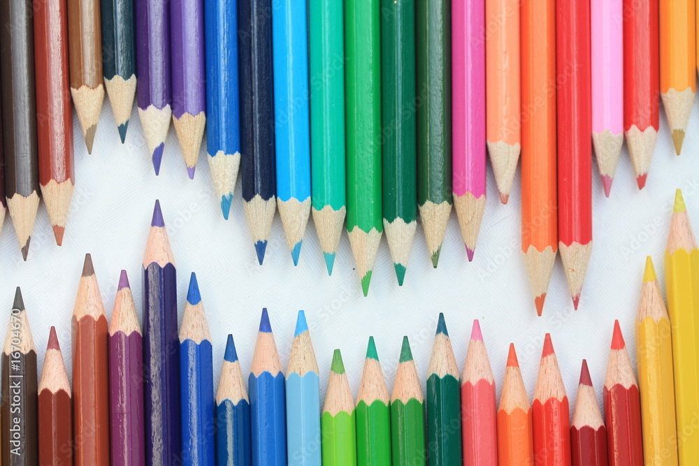 Rainbow color pencils Rainbow color pencils