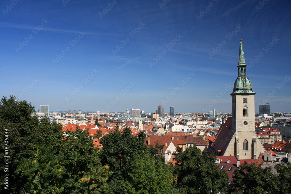 panorama of Bratislava