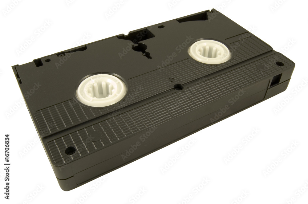 old style video cassette isolated on white old style video cassette isolated on white