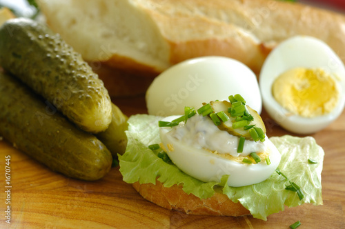 Eggs, Gherkins and Bread