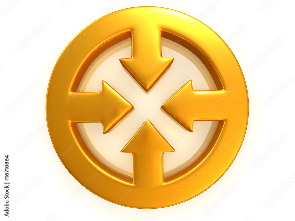 Obraz premium Arrows on center