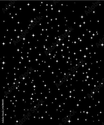 Vertical star vector night sky