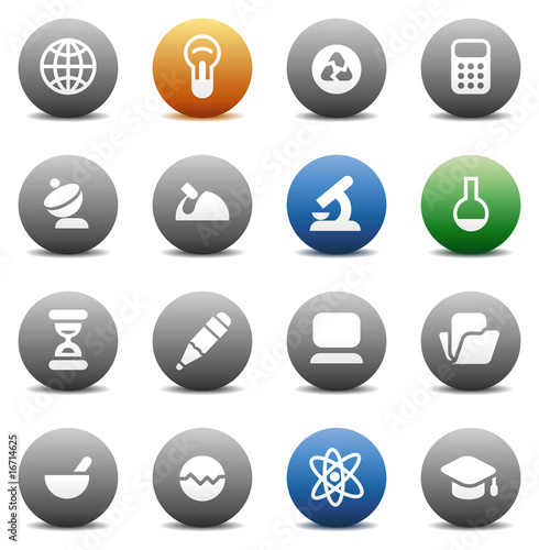 Round buttons for science