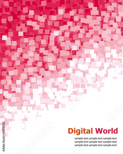Digital (Red Pixel) Background