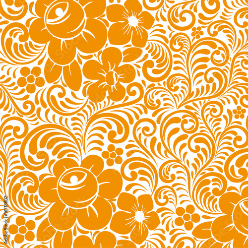 vector illustration seamless damask wallpaper