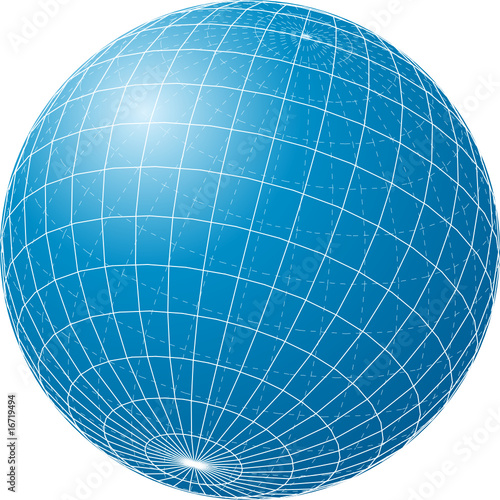 blank globe