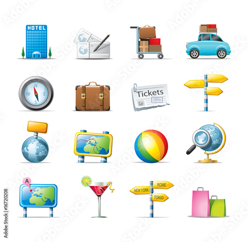 travel and transport icons