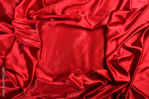 Red satin cloth border frame