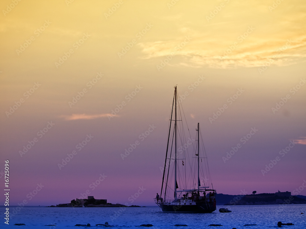 sunset in the Adriatic Sea