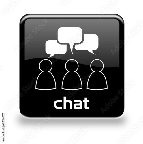 Button Chat schwarz