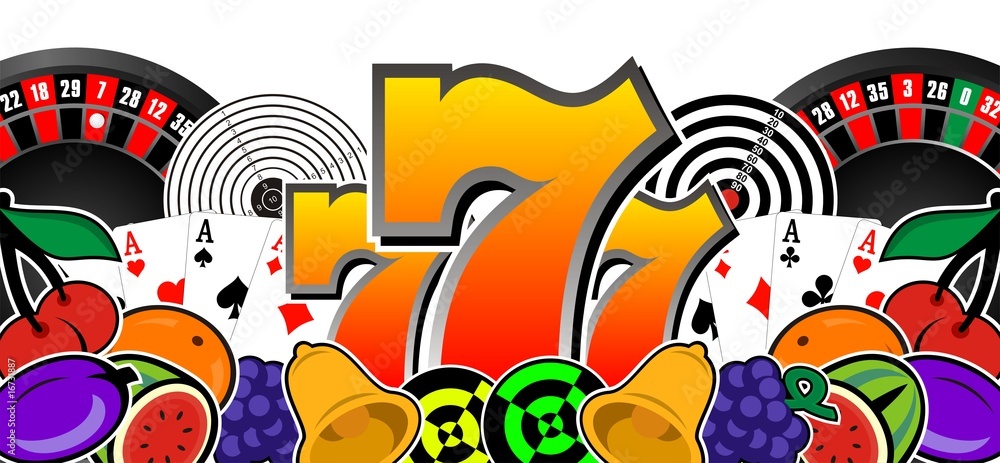 Obraz premium Glücksspiel Illustration