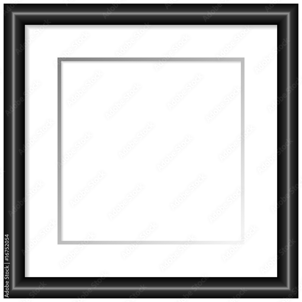 Empty square black frame to insert your artwork Empty square black frame to insert your artwork