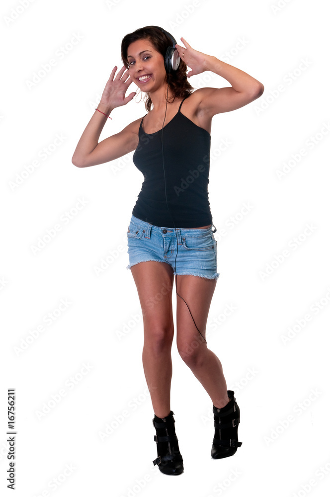Dancing with headphones Dancing with headphones