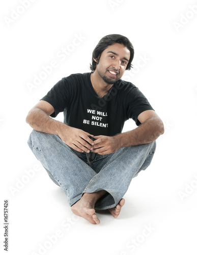 man sitting photo