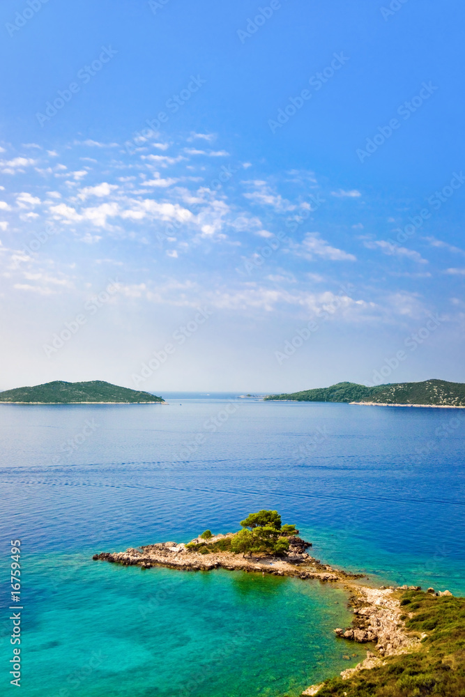 Cape and islands in Croatia