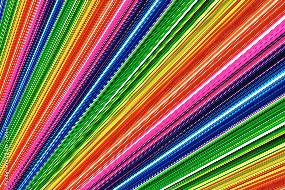 Abstract rainbow lines