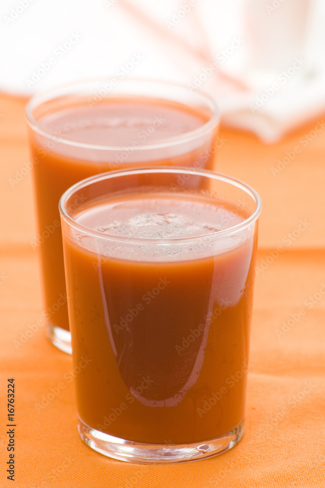 refreshment and healthy diet drink tomato juice