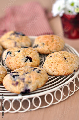Blueberry-buttermilk scones.