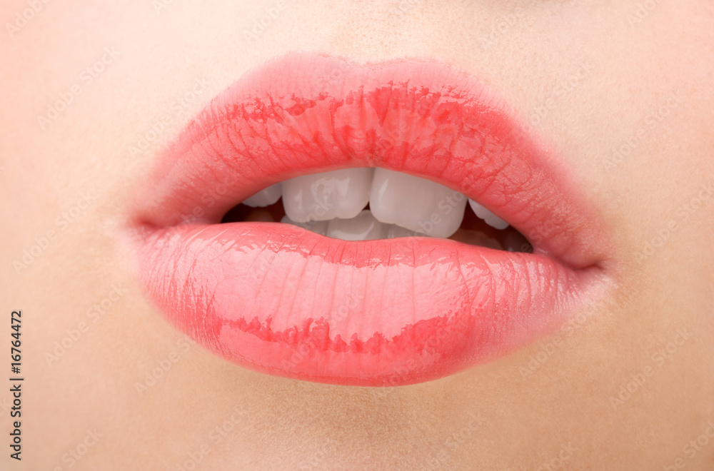 Lips of the young girl Lips of the young girl