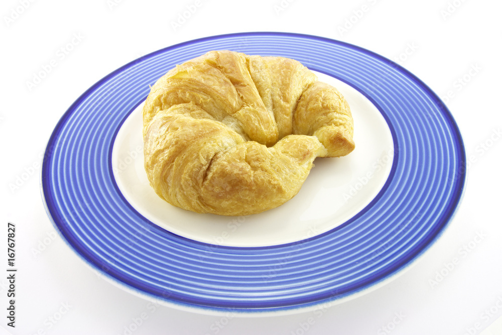 Croissant on a Plate