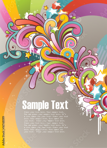 Modern colored background with free space for your text