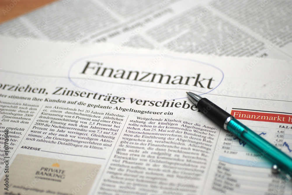 Obraz premium Finanzmarkt