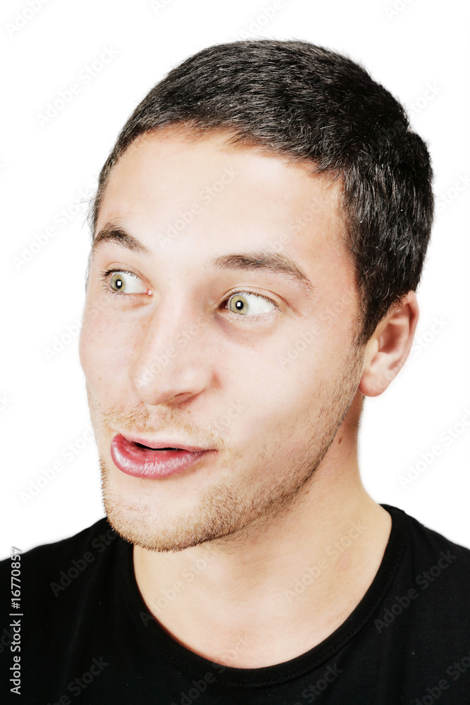 cheerful man isolated on white cheerful man isolated on white