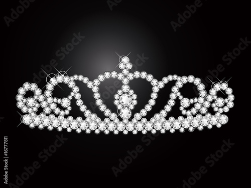 ダイヤモンドのティアラ　diamond tiara