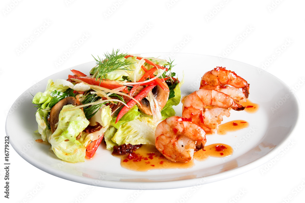 appetizer with shrimps appetizer with shrimps
