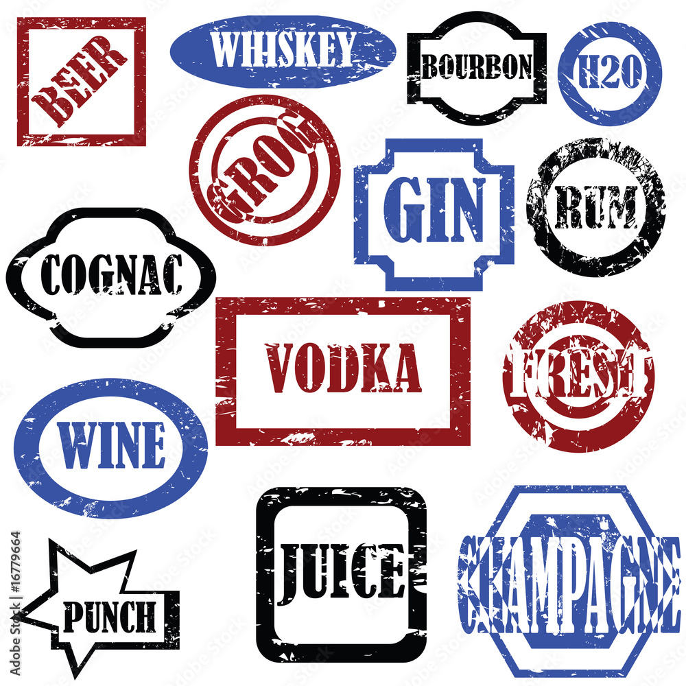 Alcoholic stamps Alcoholic stamps