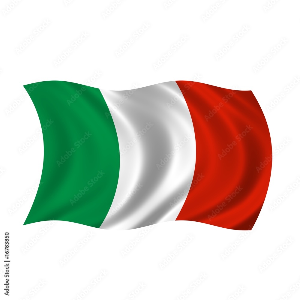 Flagge Italien Stock-Illustration | Adobe Stock