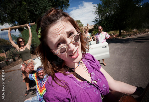 Groovy group with female Singer photo