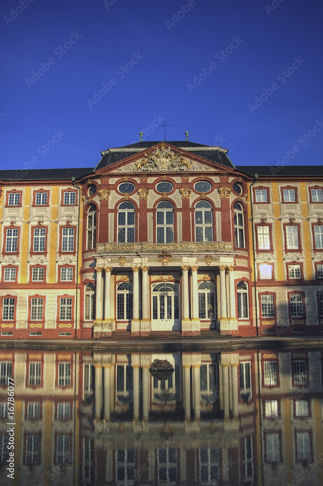 Fototapeta premium Bruchsal Schloss Waserspiegelung