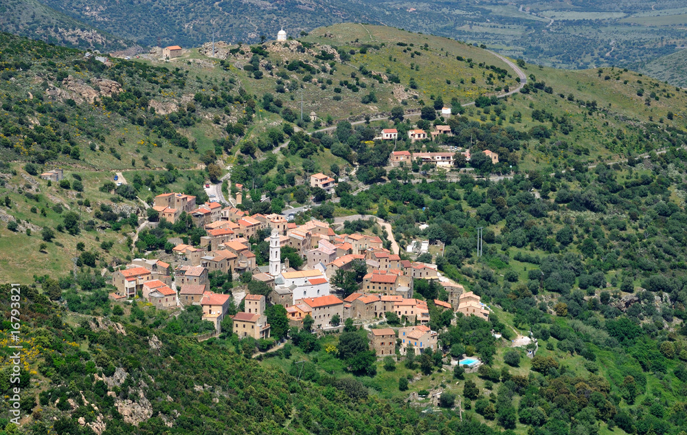 village de montagne,Corse