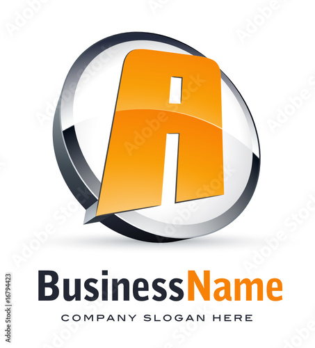 Alphabet logo design, letter A